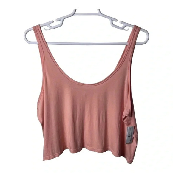 Bpโ CROPPED TANK TOP SIZE 1X SALMON IN COLOR - Picture 2 of 11